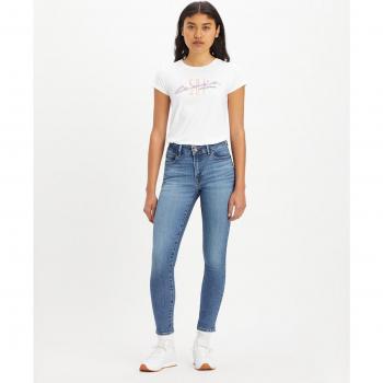 Levi's 711™ Skinny con botón doble en tono índigo medio