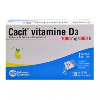 Cacit vitamine 1000 mg/880 UI granulés effervescents