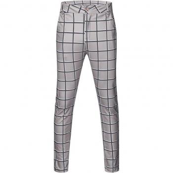 Pantalones de traje a cuadros vintage