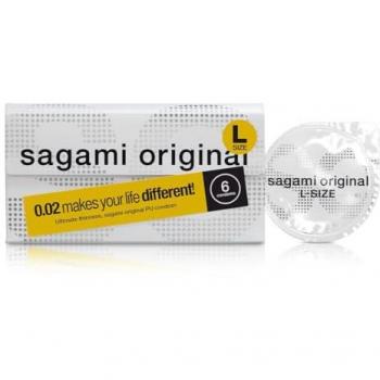Sagami Original 0.02 Mega Comfort Condoms – 6 Pack
