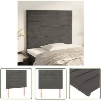 Tête de Lit Moderne Gris Foncé