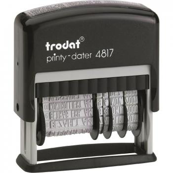 Tampon Trodat Printy 4817, avec date, couleur noire