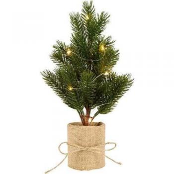 Star LED Tischbaum, Kunststoff, 35cm, warmweiß, Weihnachtsdeko