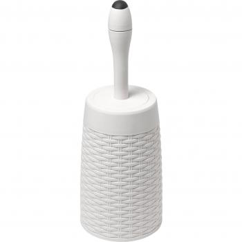 Addis Cream Rattan Toilet Brush & Holder
