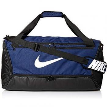 Nike NK BRSLA M Duff-9.0 Sac de Gym Mixte Adulte, Bleu (Midnight Navy/Black/White)