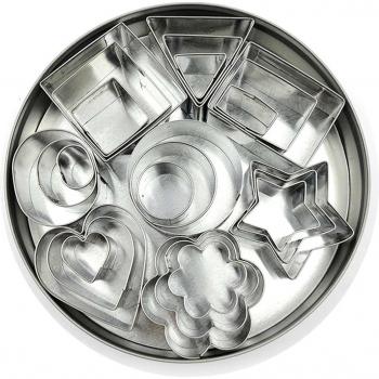 24Pcs Stainless Steel Geometry Cutting Moulds