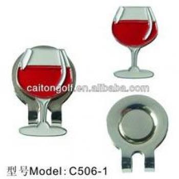 Magnetic Red Wine Golf Ball Tag