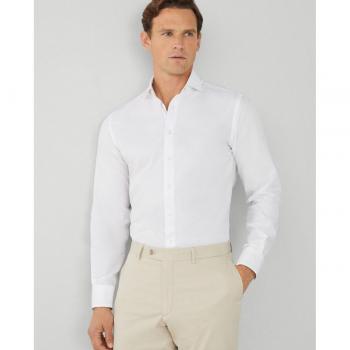 HACKETT Herren Hemd weiß Slim Fit M – Winterkollektion