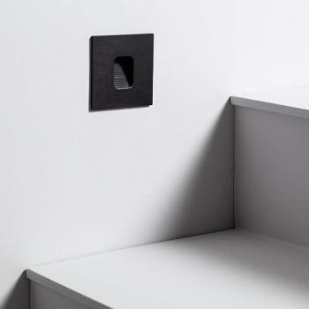 Iluminación Exterior Negra 2W, Empotrable – LED Baliza Grasset