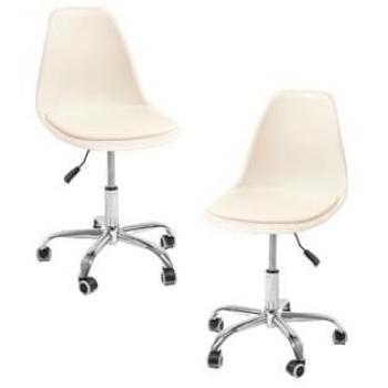 Kit Dual de Sillas Dami Office en Tono Beige