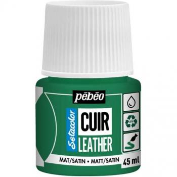 Pebeo Cactus Green Setacolor Leather Paint 45ml