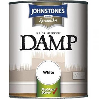 Johnstone's Paint to Cover Damp White 750ml