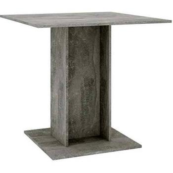 Mesa de Jantar VidaXL Cimento em Contraplaco 80x80x75