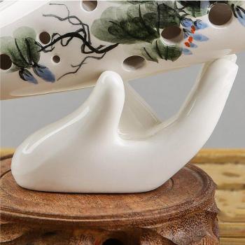 Ornement Musical Ocarina Blanc