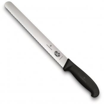 Victorinox Schinkenmesser 25 cm – Wellenschlag, Fibrox‑Ergonomie, Schwarz