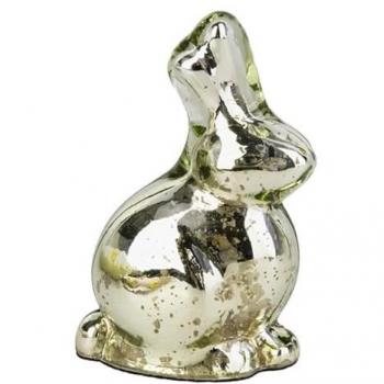 MICA Living Deko Hase grün/silber