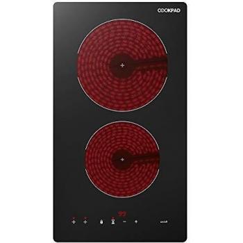 Auto Shut‑Off Black Crystal Hob