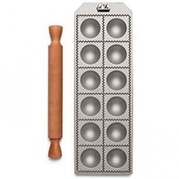 Marcato Round Ravioli Mold and Pin Set