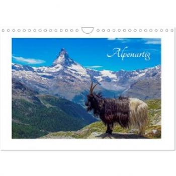 Alpenartig (Wandkalender 2024 DIN A4 quer) CALVENDO Monatskalender