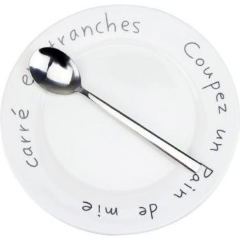Cuchara y plato para alimentación infantil