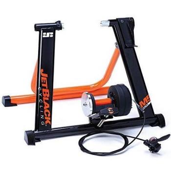 JetBlack M5-Pro Magnetic Resistance Exercise Bike Trainer with SQR Fit System and App Compatibility