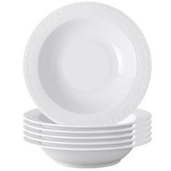 Villeroy & Boch Cellini 20 cm Salatschalen – 6‑er weißes Porzellan‑Set