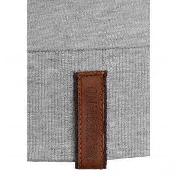 Naketano Sweatshirt für Männer: Until the Pain Starts VI – Grau‑Melange S