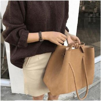 Vintage Nubuck Leather Women's Crossbody Bag