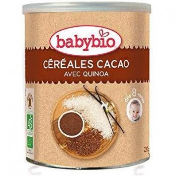 Babybio Céréales Cacao Bio dès 8 mois 220g