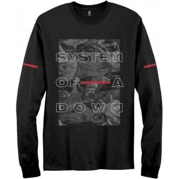 T-shirt unisexe à manches longues System Of A Down Eye Collage