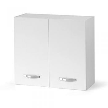 Pensile bianco frassinato per scolapiatti 80x32xH 72 con 2 ante