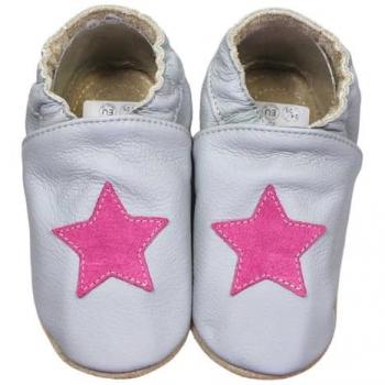 HOBEA-Germany Spielschuhe grau Stern pink 20/21
