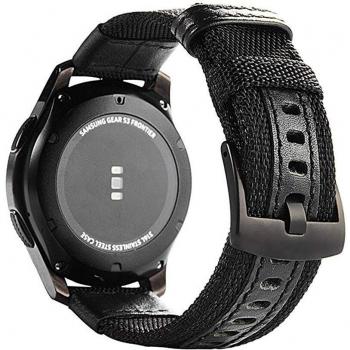 Banda de Cuero y Nylon para Samsung Galaxy y Huawei GT