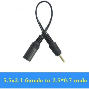 5.5x2.1mm Female to 2.5/3.5/4.8/4.0/5.5mm Male Adapter
