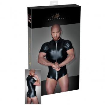 Handgemachter Wetlook Body in Schwarz für Männer – SKU 21503101041