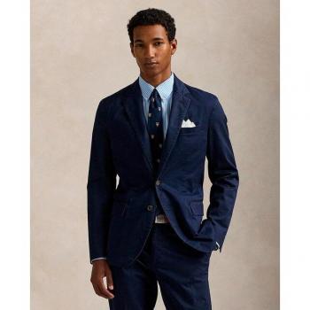 Polo Ralph Lauren Chaqueta Saco Navy, Corte Regular – Camisa de Algodón