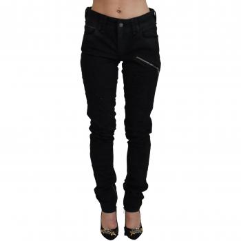 John Galliano Black Skinny Denim Jeans, female, Black, Size: W28