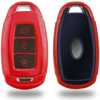 Protector de Llave de TPU para Hyundai i30, Ix35, KONA, Encino, Solaris, Azera, Grandeza, IG Acento, Santa Fe y Palisade