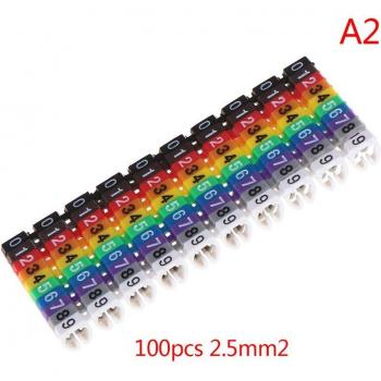 150Pcs C-Type Wire Labeling Markers for 2-3mm Cables