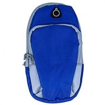 Braccialetto Portacellulare Blu con Uscita per Auricolari