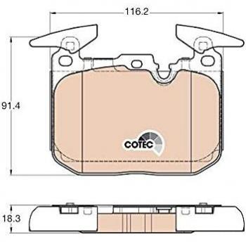 TRW AUTOMOTIVE GDB1943 Pastiglie Freno Anteriori 114D
