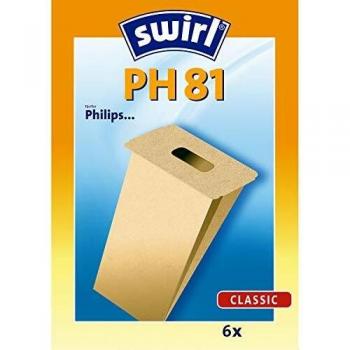 PH 81 Staubsaugerbeutel für Philips, 6er Pack
