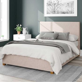Natural Finish Saxon Twill Ottoman Bed