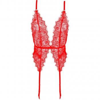 Bluebella Grace Red Basque Set