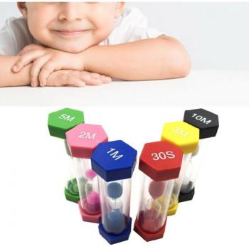 Sablier en verre 6 couleurs 1/3/5/10/15 minutes