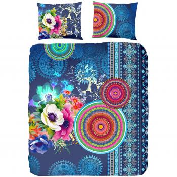 Copripiumino Blu King HIP 240x220 cm con 2 Cuscini