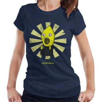 Women’s Navy Blue Cloud City 7 “Earl of Lemongrab” Retro Japanese Top