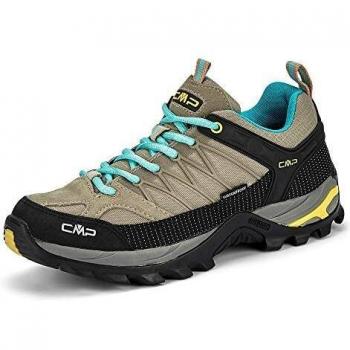Clima Protect Damen‑Wanderstiefel (Mesh‑Veloursleder), Größe 41, hellgrau/türkis
