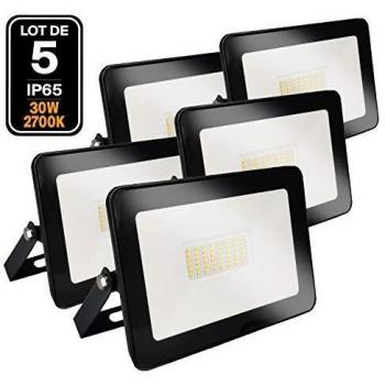 5 Proiettori LED 30W Bianco Caldo 3000K per iPad