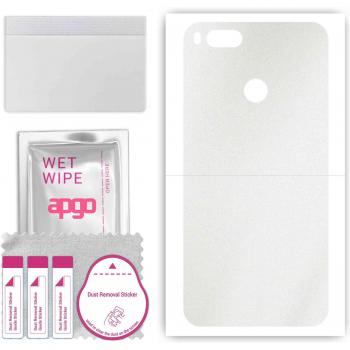 Autocollant de protection arrière Xiaomi Mi A1 (Mi 5X), film adhésif, motif mat transparent